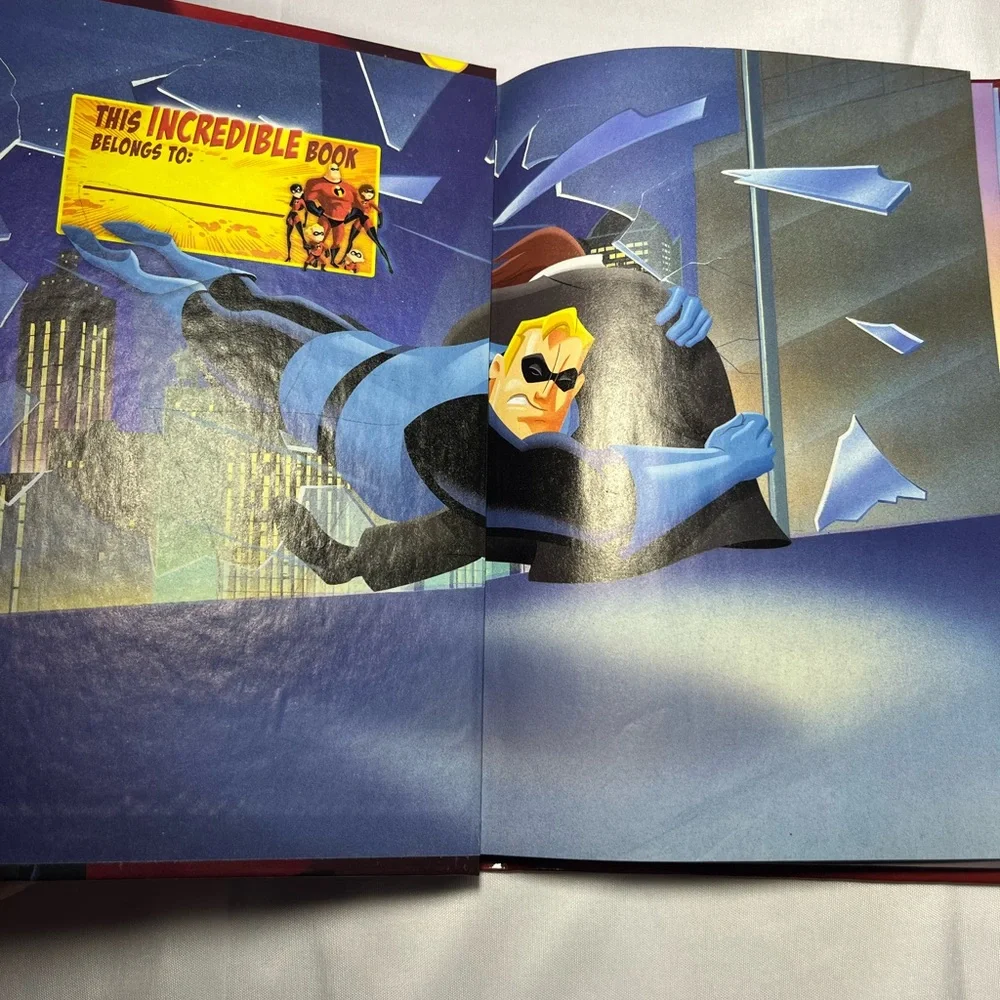 Vintage 2006 Disney Pixar The Incredibles HC Wonderful‎ World Reading Book